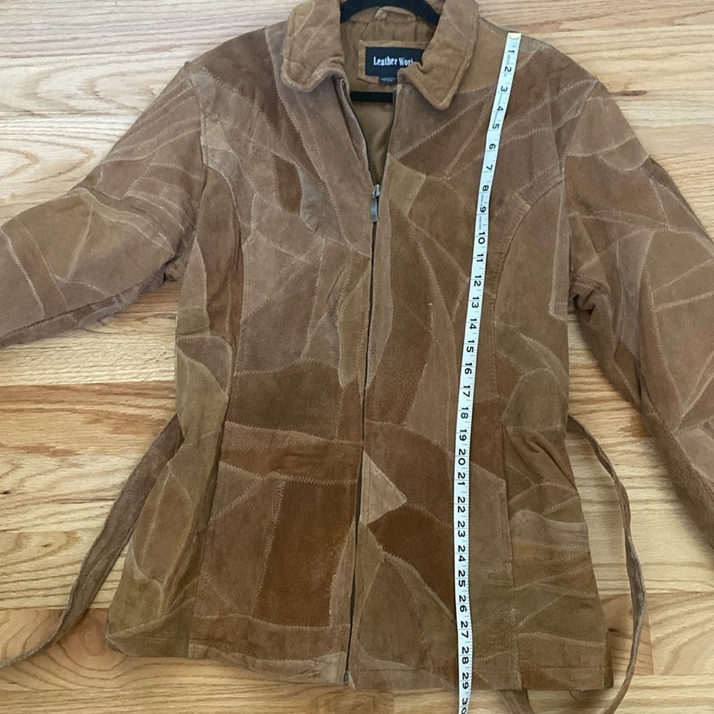Leather Works Patchwork Leather Jacket Womens 3XL… - image 11